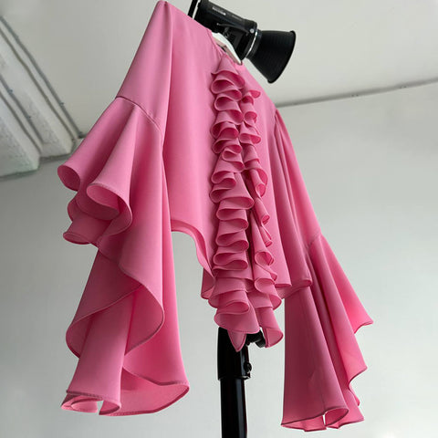 White Chiffon Blouse Elegant Spring Top