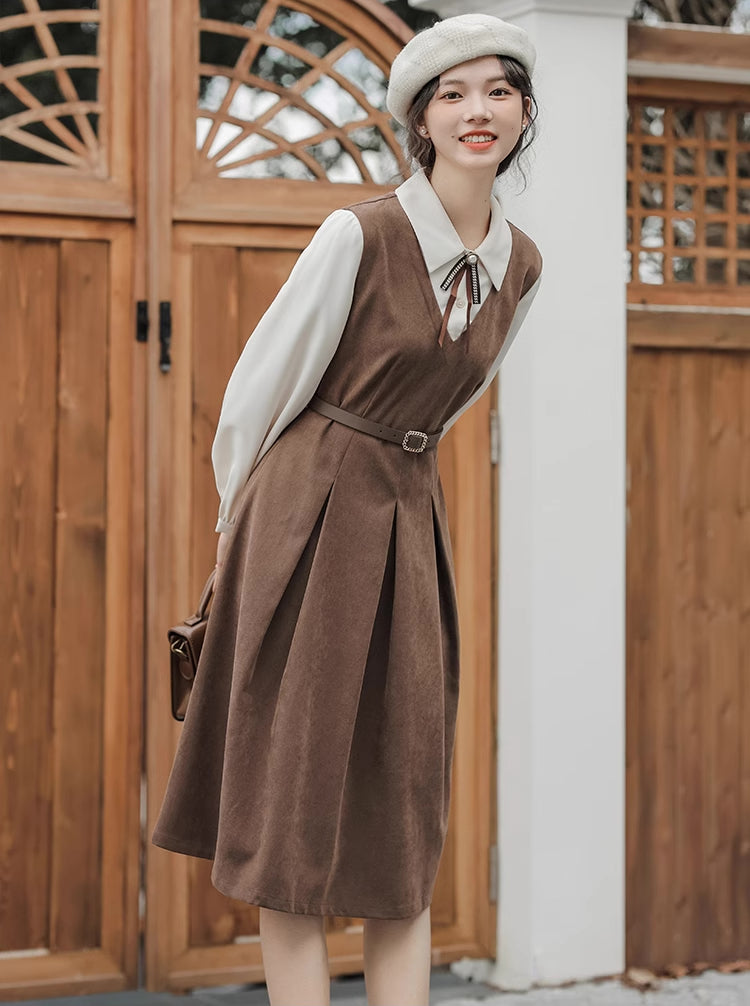 Basic Twofer Pinafore Dress