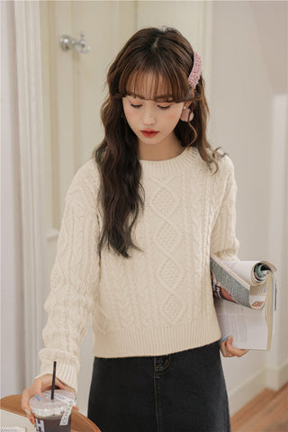 Basic Cable Knit Sweater