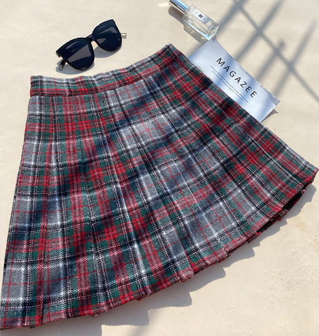 Rustikaler karierter Tennisrock