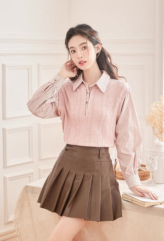 Easy Breezy Twofer Blouse Vest