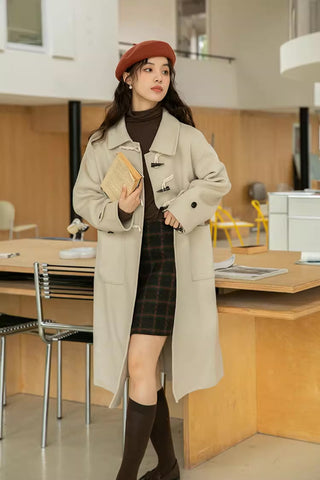 Basic Toggle Button Midi Coat