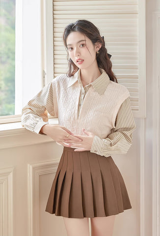 Easy Breezy Twofer Blouse Vest