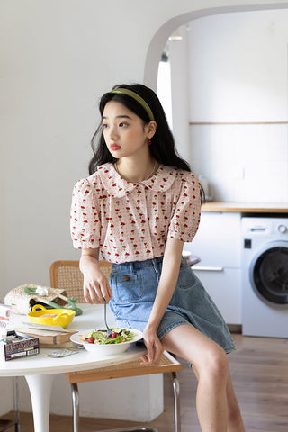 Blusa de jardín retro