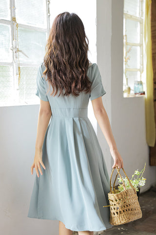 Three's A Charm Button Up Dress