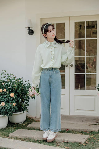 Floral Bouquet Embroidered Blouse