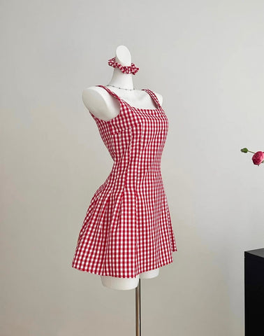 Candy Shop – Minikleid mit Vichy-Karomuster