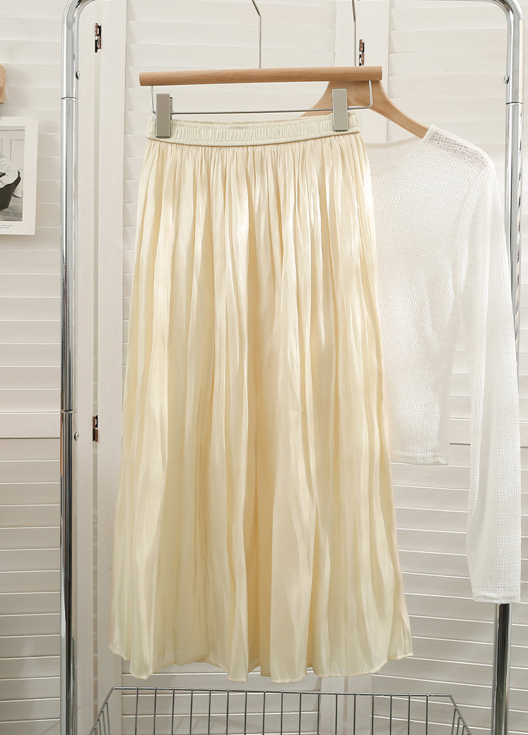 Satin Shine Midi Skirt