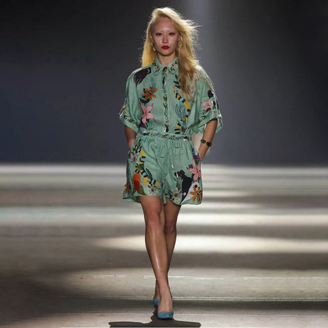 Piece Set Button Down Short Sleeve