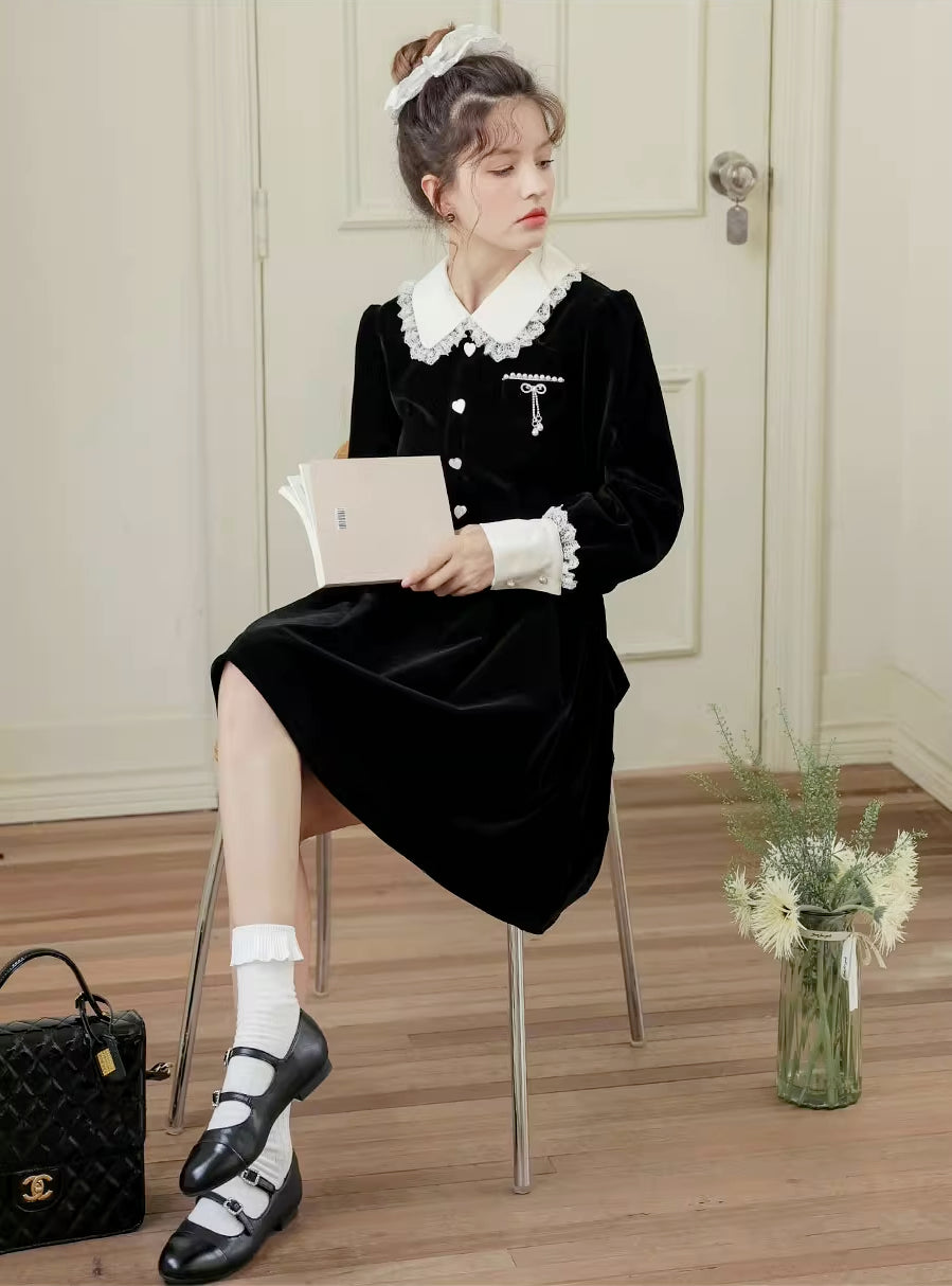 Kiki Love Samtkleid