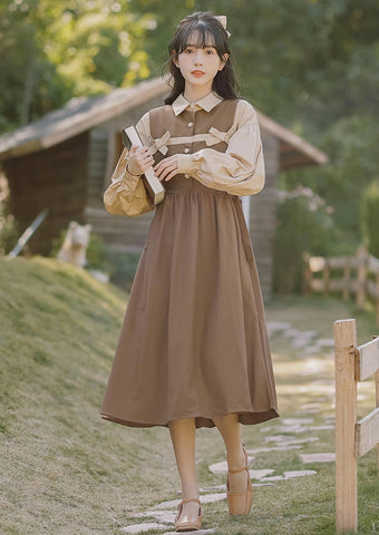 Vestido midi Cocoa Bows Twofer