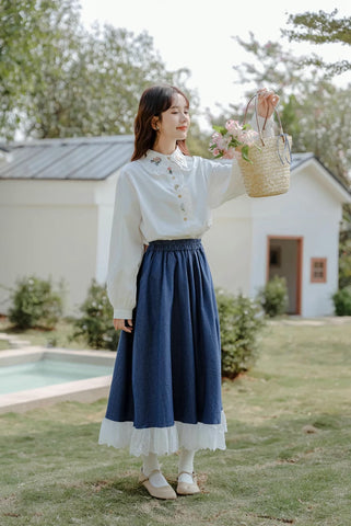 Floral Bouquet Embroidered Blouse