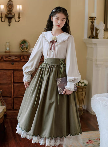 Conjunto de blusa y falda Evergarden