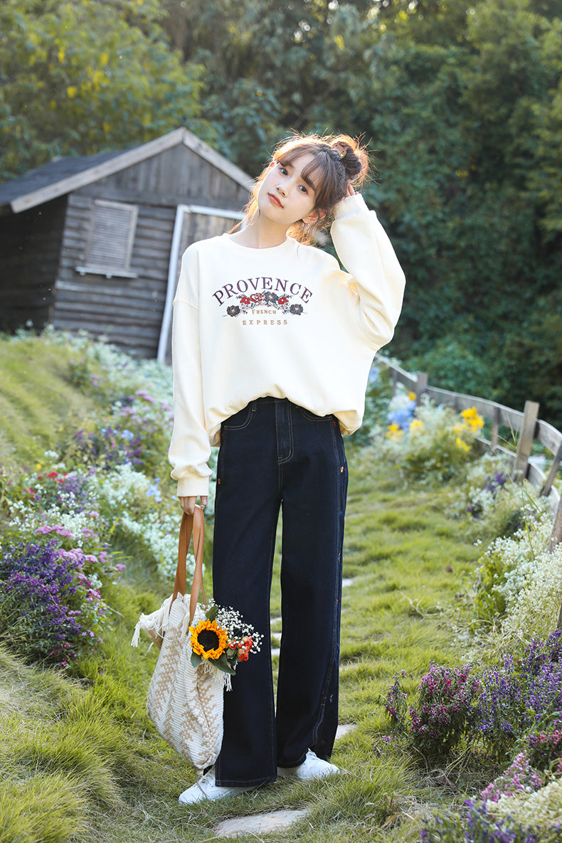 Provence Floral Sweatshirt