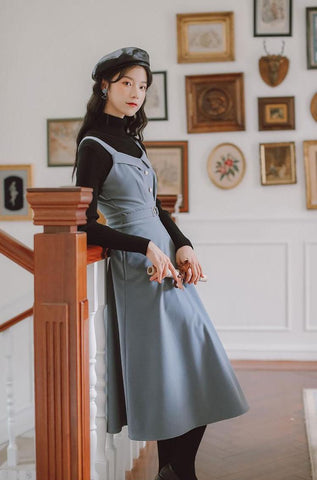 Corduroy Pearl Cami Midi Dress