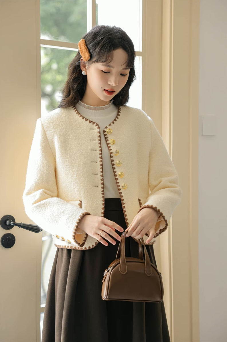 Bouclé-Tweed-Jacke