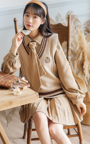 Prep School Vest & Dress Set