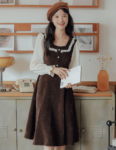 Square Neck Sweater Dress