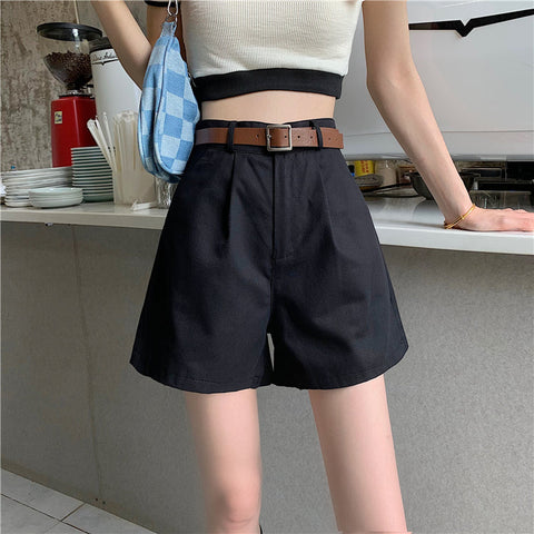 Everyday Neutrals Belted Shorts