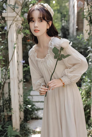 Two-Piece Corset Peasant Dress