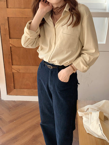 Corduroy Button Up Shirt