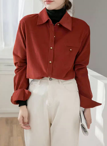 Maple Woven Button Up Shirt