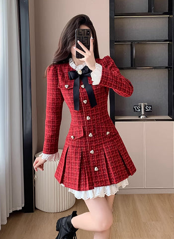 Ruby Love Tweed-Minikleid