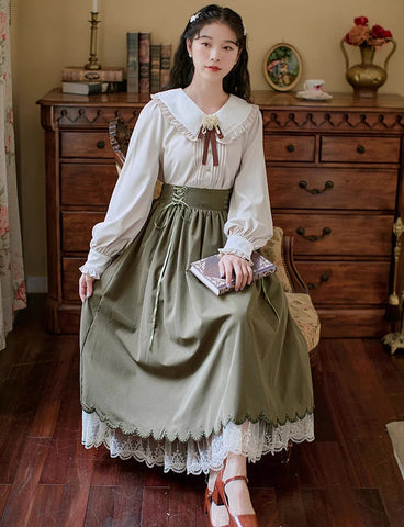 Conjunto de blusa y falda Evergarden