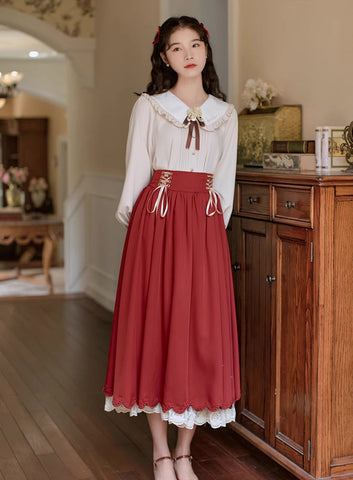 Conjunto de blusa y falda Evergarden