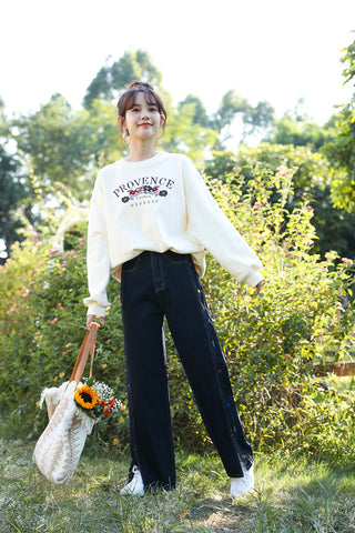 Provence Floral Sweatshirt