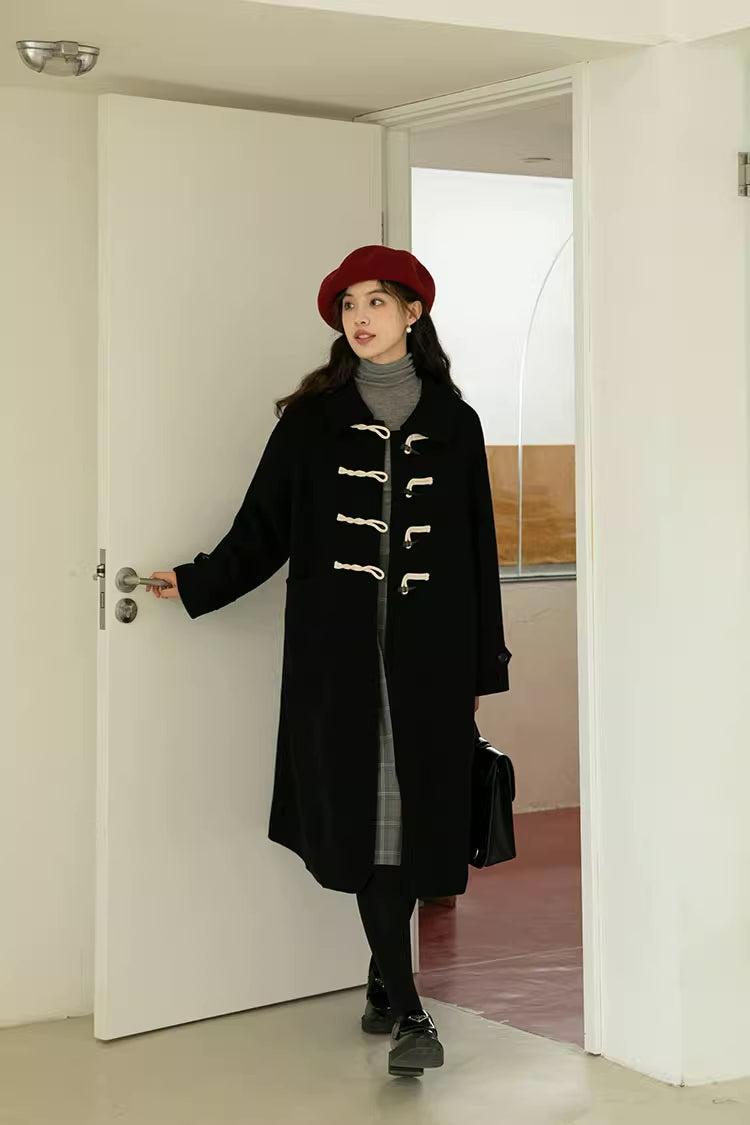 Basic Toggle Button Midi Coat