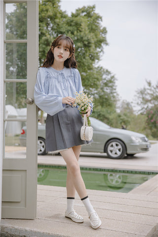 Essential Ruffle Trim Blouse