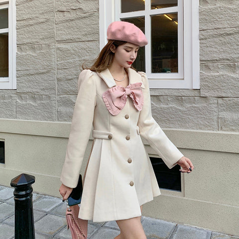 Sweet Bow Dress Coat