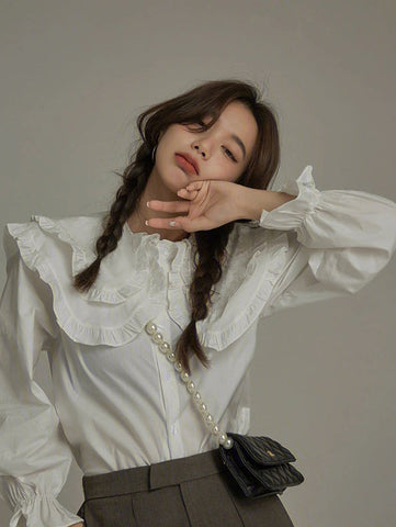 Double Collar Button Up Shirt