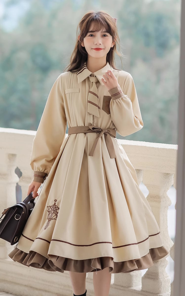 Conjunto de vestido y capa de Little Witch Academia