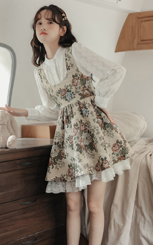 Rustic Rose Babydoll Dress