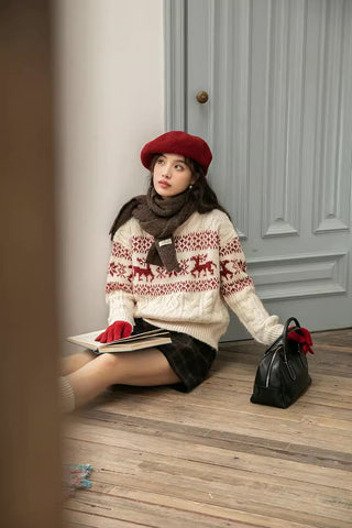 Reindeer Fair Isle Sweater