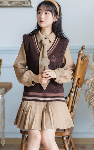 Prep School Vest & Dress Set