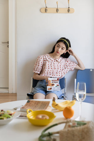 Blusa de jardín retro