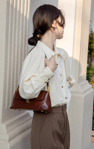 Textured Puff Sleeve Blouse