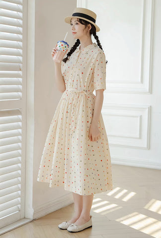 Skittles Polka Dot Shirt Dress