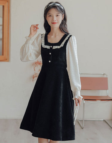 Square Neck Sweater Dress
