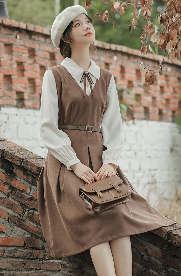 Basic Twofer Pinafore Dress