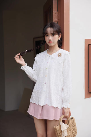 Floral Broderie Blouse