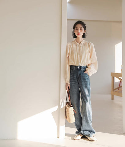 Frilly Collar Blouse