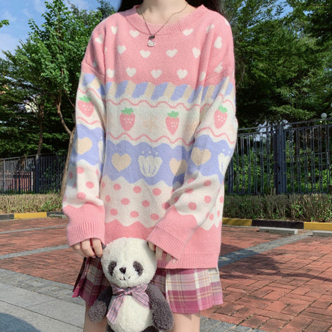 Strawberry Cupcake Sweater