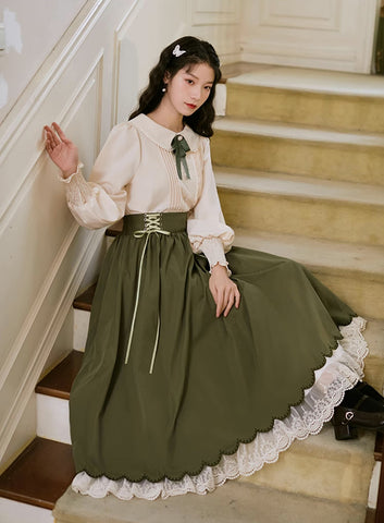 Conjunto de blusa y falda Evergarden