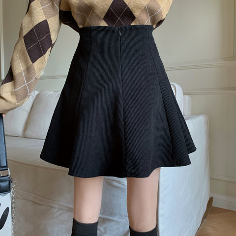 Corduroy Twirl Skirt