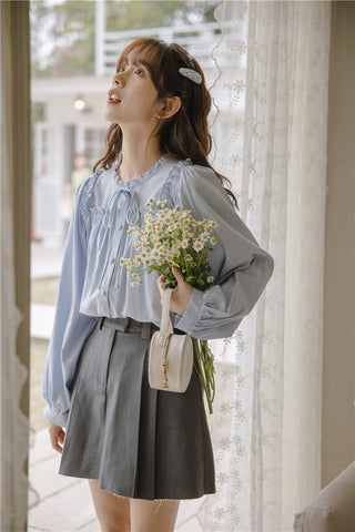 Essential Ruffle Trim Blouse