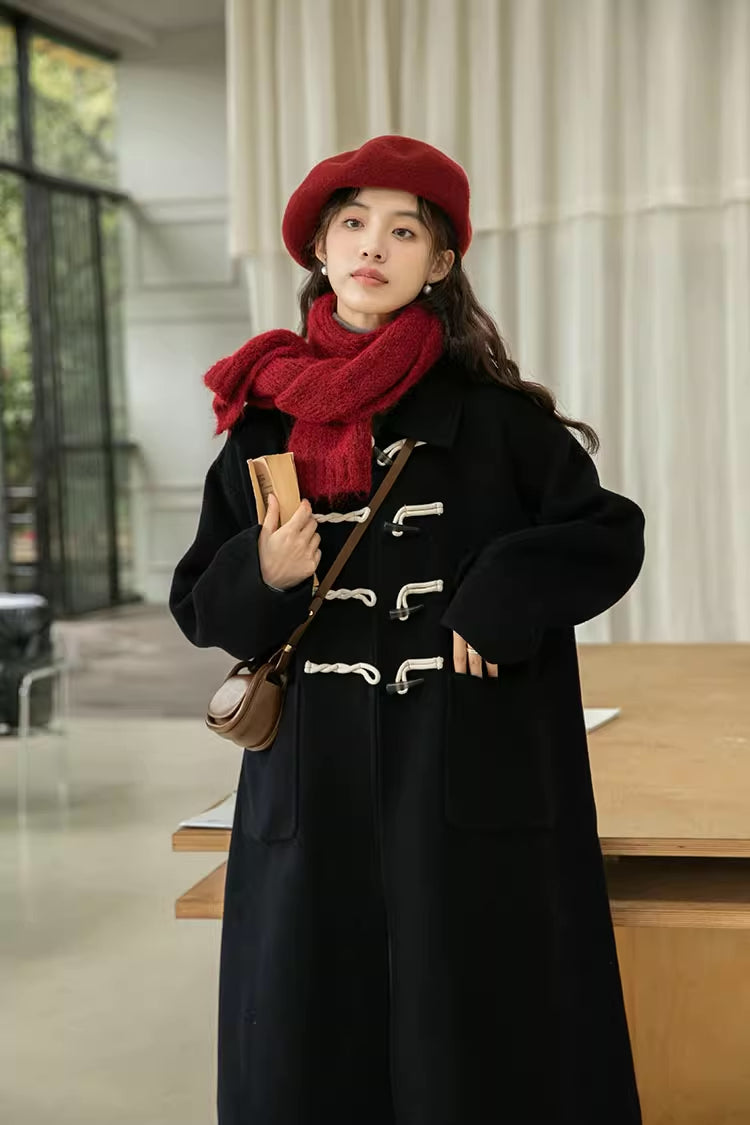 Basic Toggle Button Midi Coat